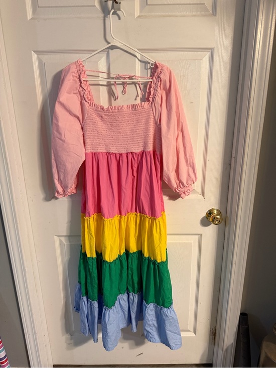 crown & ivy Dresses & Skirts - crown & ivy Pink Multi-Color Tiered Maxi Dress